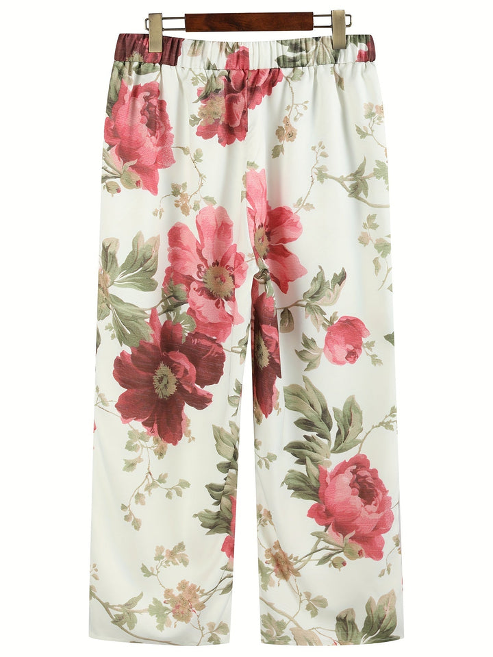 Floriane | Pantalon d'été avec motif floral