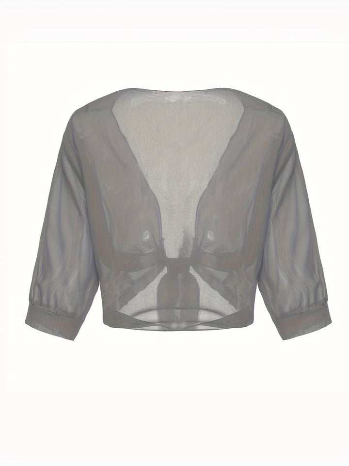 Evangeline | Blouse à Devant Ouvert