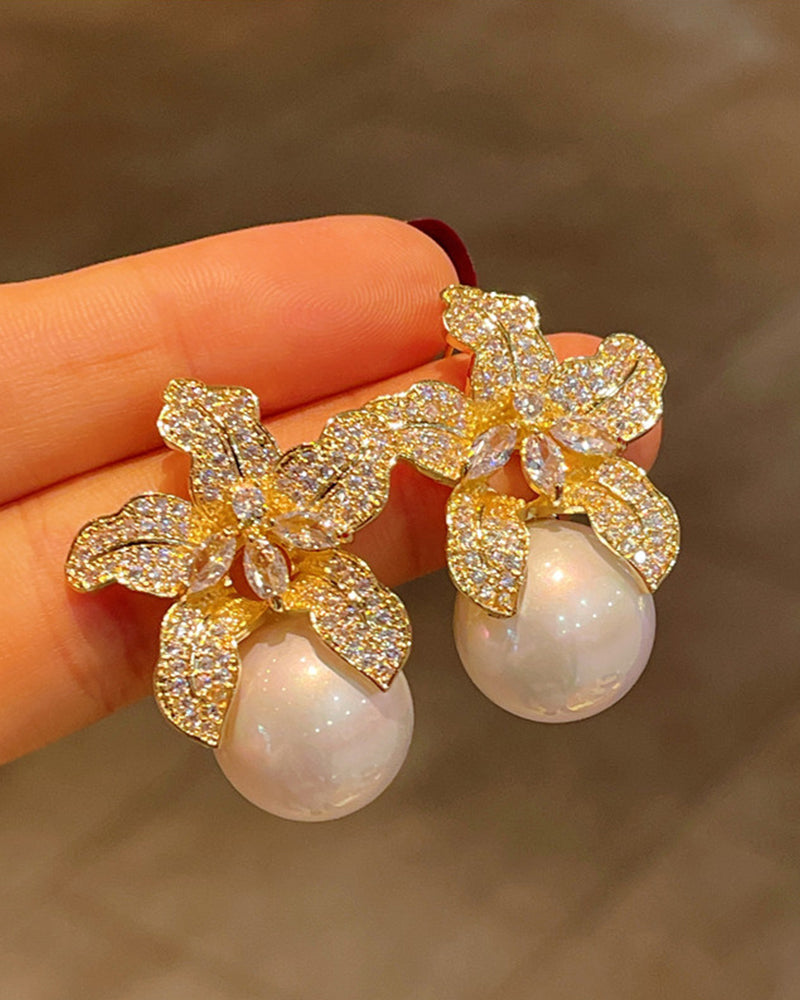 Annick | Boucles d'oreilles avec perle