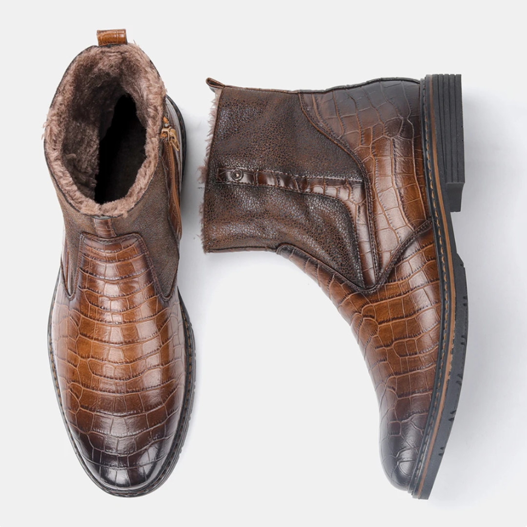 Daniel | Bottes chaudes en cuir pour hommes