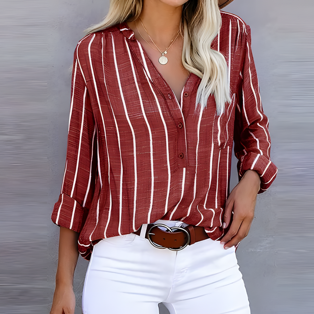 Emmy | Blouse pour Femme à Rayures Tendance