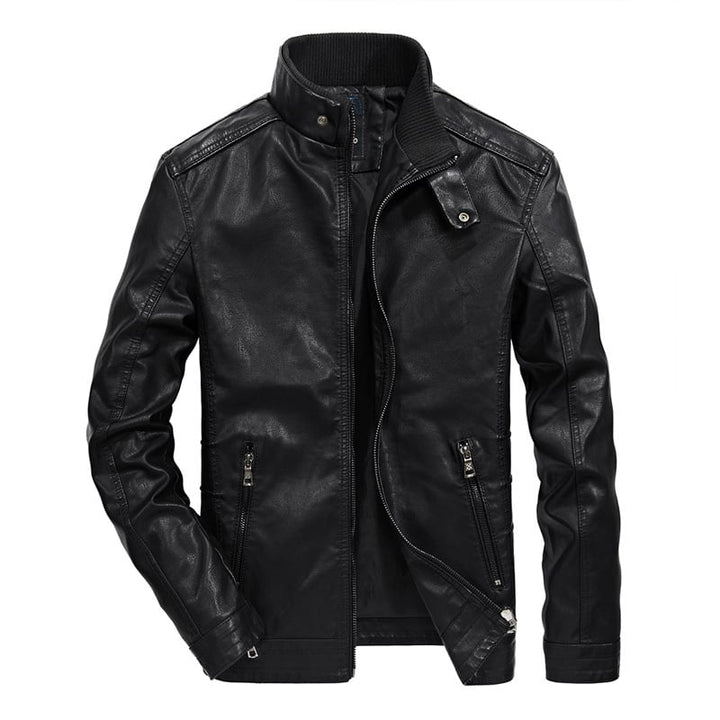 Nolan | Veste de motard en cuir éthique au style robuste pour hommes