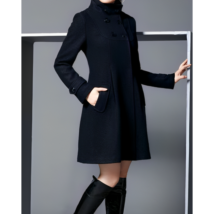 Yvone | Manteau d'Hiver Long Intemporel pour Femmes