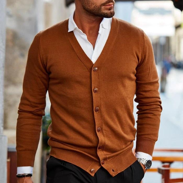 Jacoby | Cardigan Tricoté Confortable pour Homme