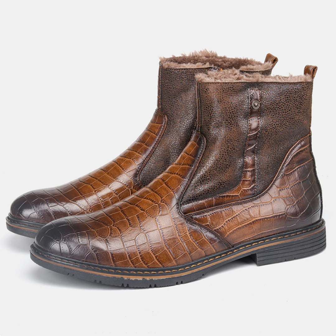 Daniel | Bottes chaudes en cuir pour hommes