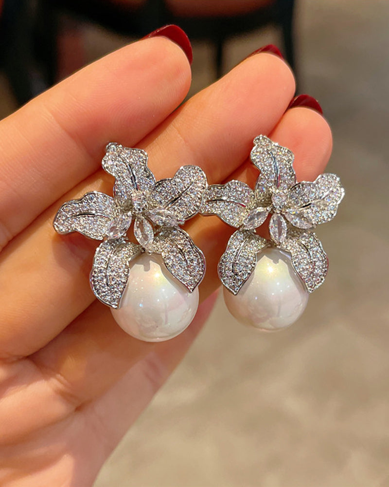 Annick | Boucles d'oreilles avec perle