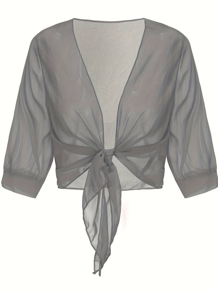 Evangeline | Blouse à Devant Ouvert