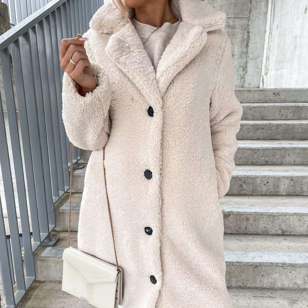 Trendy | Manteau Teddy avec coupe douce pour femmes