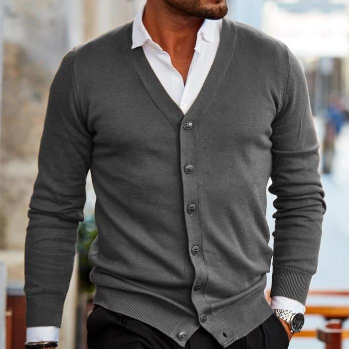 Jacoby | Cardigan Tricoté Confortable pour Homme