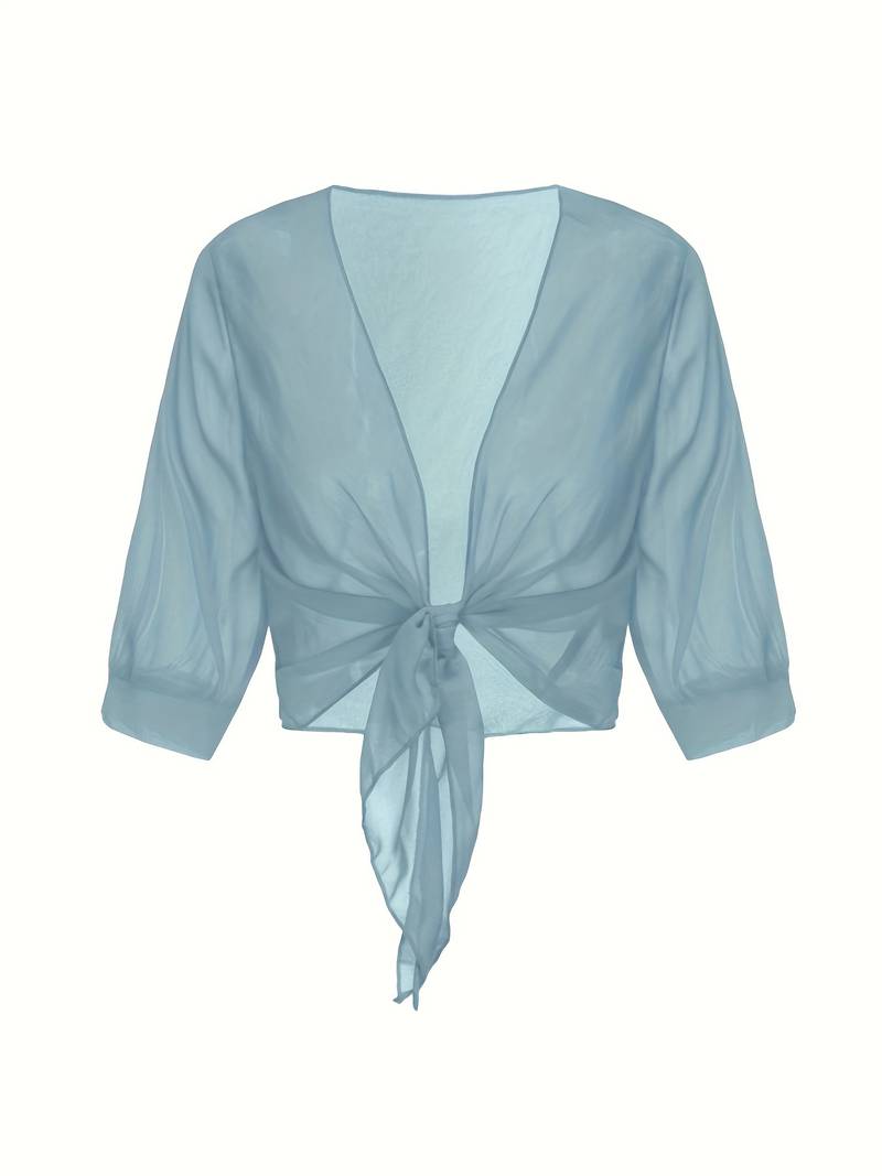 Evangeline | Blouse à Devant Ouvert