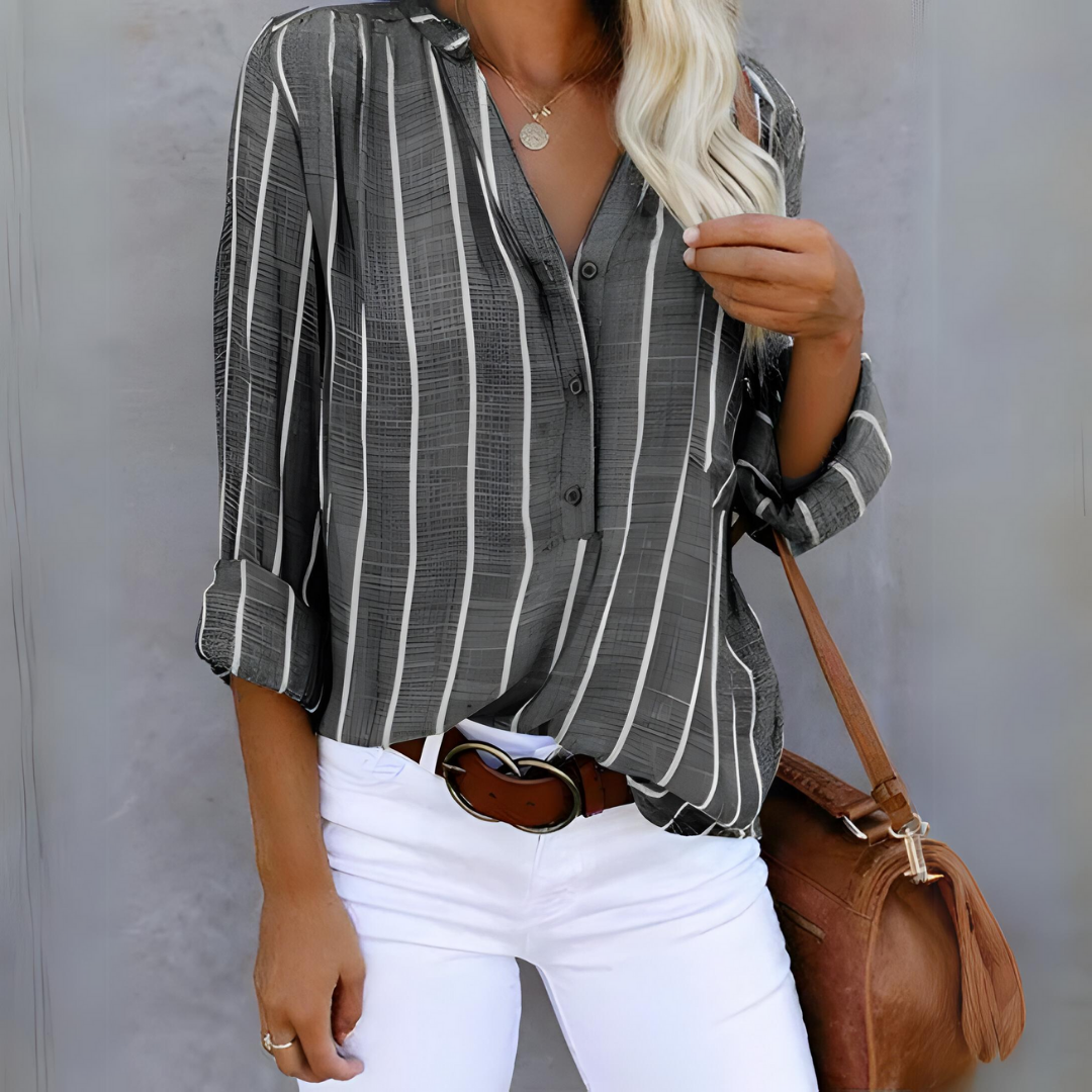 Emmy | Blouse pour Femme à Rayures Tendance