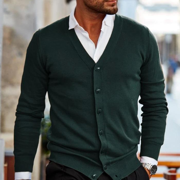 Jacoby | Cardigan Tricoté Confortable pour Homme