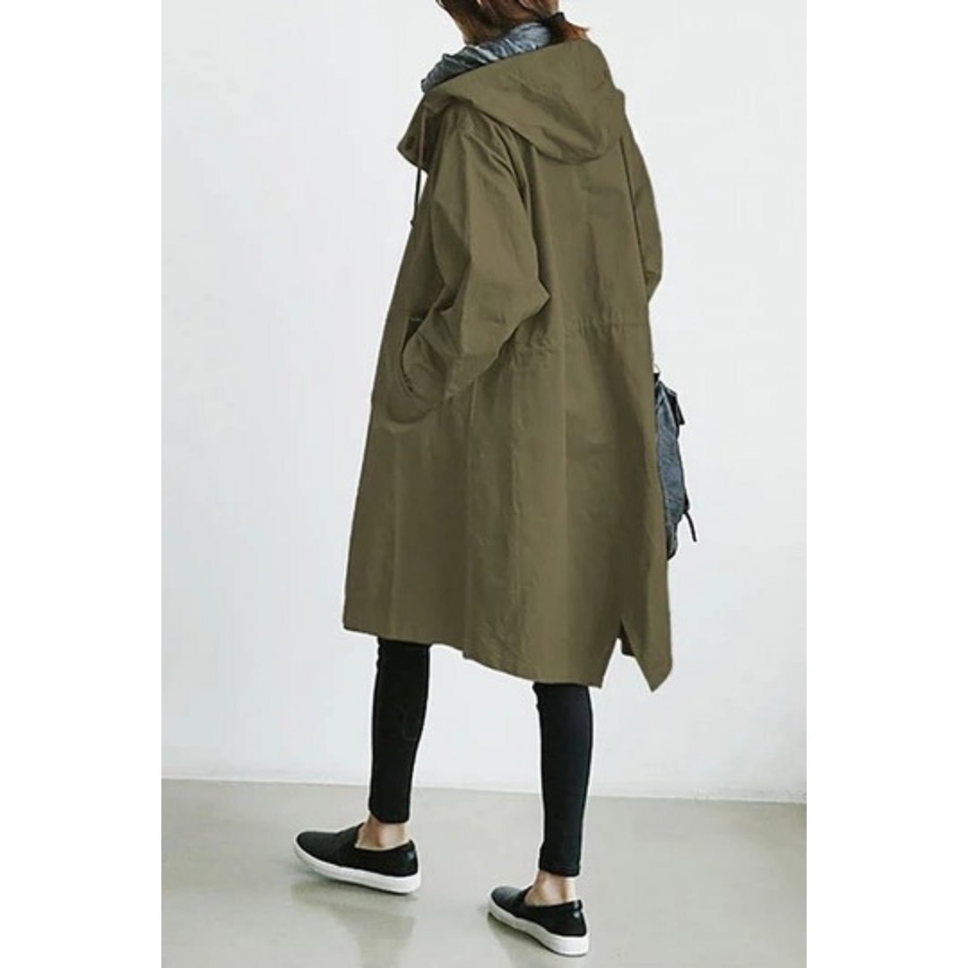 Sanne | Trench-coat Femme Coupe-Vent et Imperméable