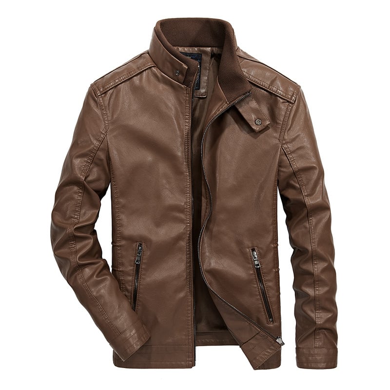 Nolan | Veste de motard en cuir éthique au style robuste pour hommes