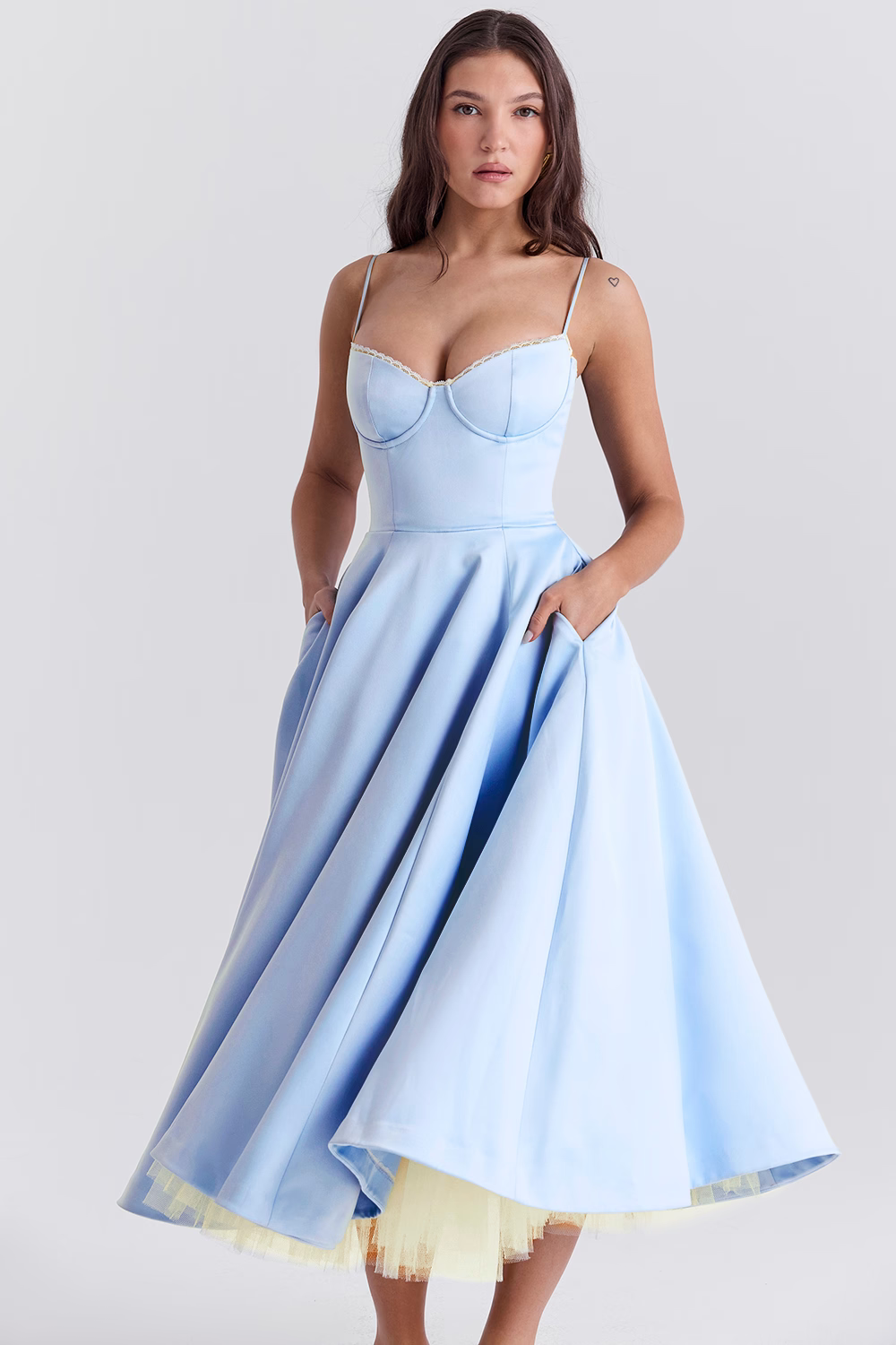 Mayah | Robe Midi Corset au Style Élégant pour Femmes