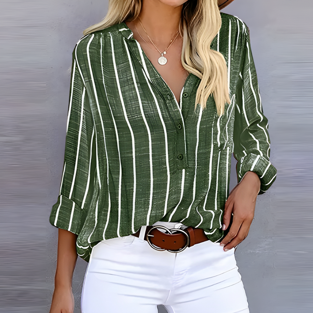 Emmy | Blouse pour Femme à Rayures Tendance