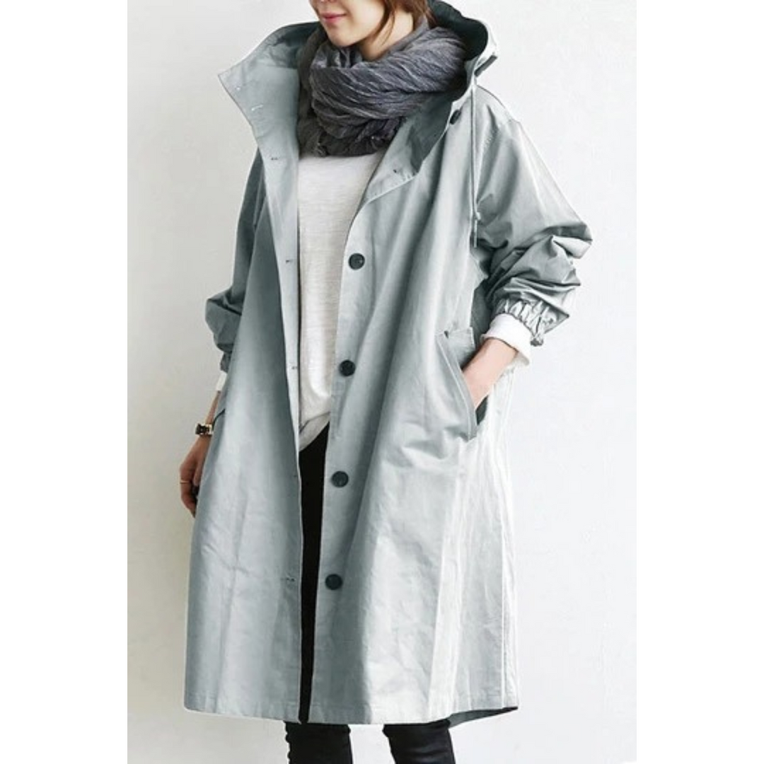 Sanne | Trench-coat Femme Coupe-Vent et Imperméable