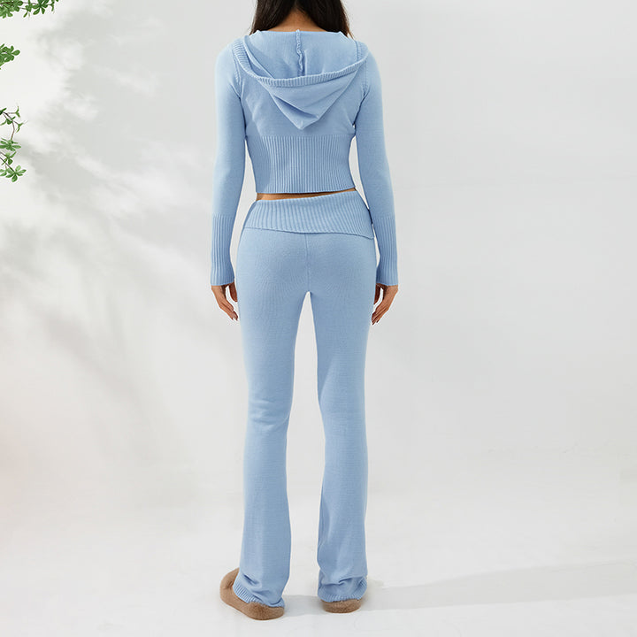 Renata | Ensemble de Pull Long à Manches Longues et Pantalon Taille Haute pour Femme