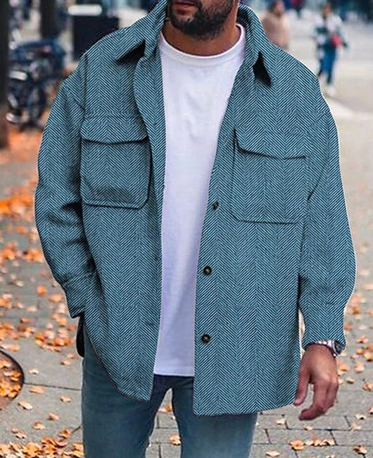 Derrick | Manteau Léger avec Col Polo pour Hommes