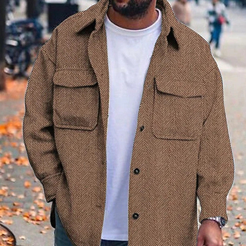 Derrick | Manteau Léger avec Col Polo pour Hommes