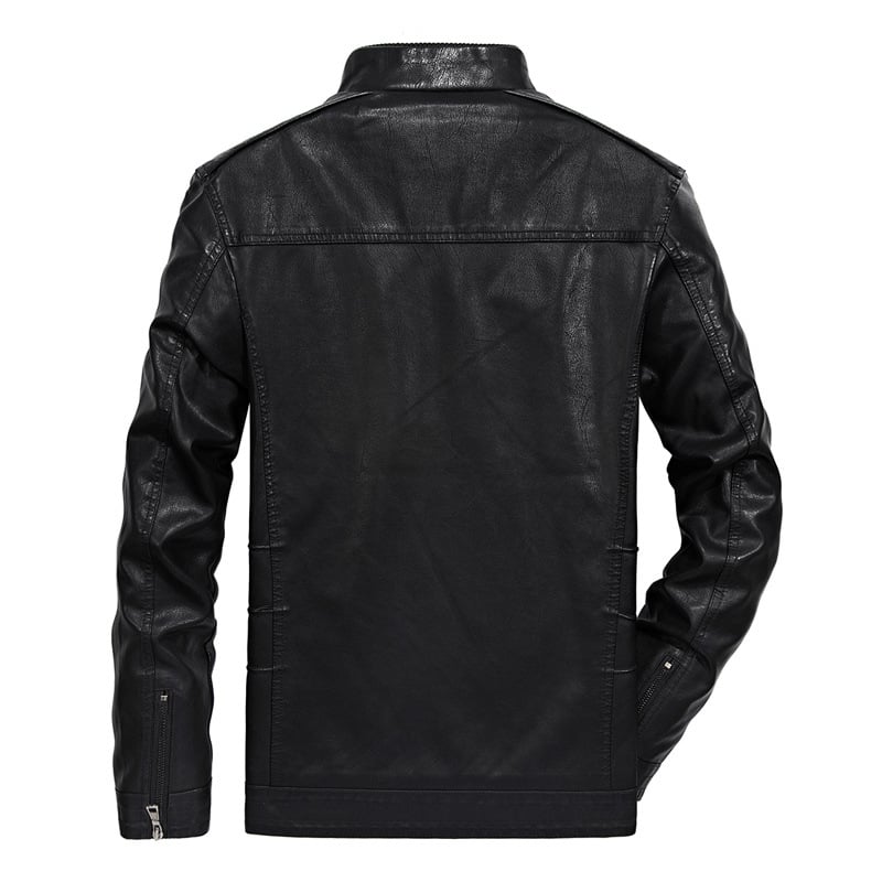 Nolan | Veste de motard en cuir éthique au style robuste pour hommes