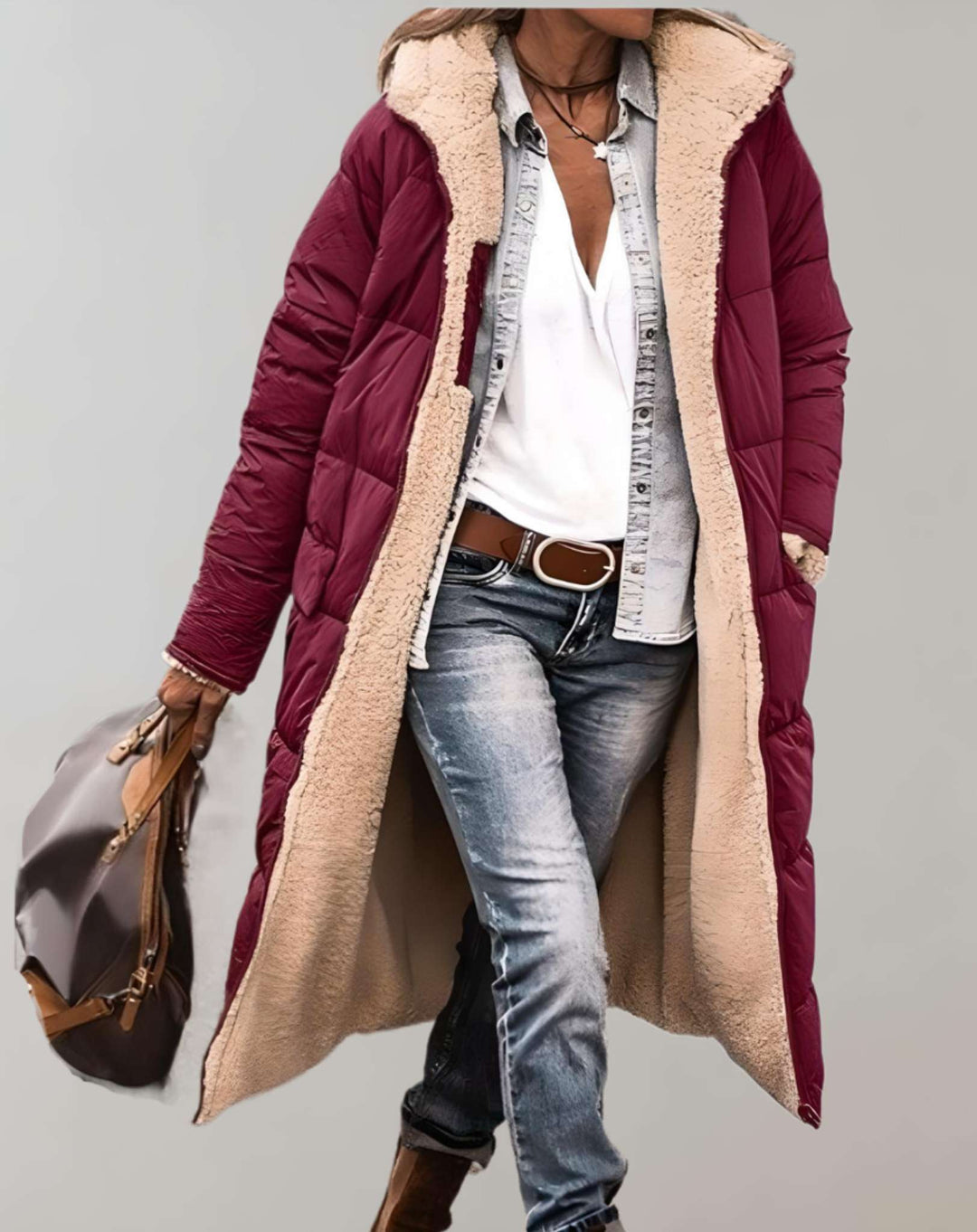 Silvia | Manteau Trench Chaud d'Hiver pour Femmes