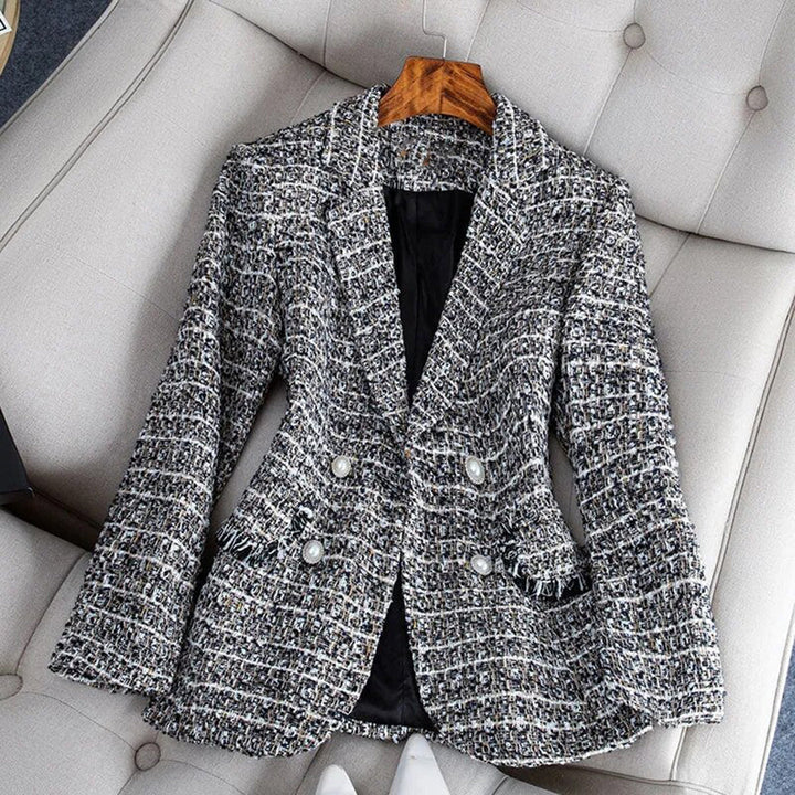 Estelle | Blazer ajusté à carreaux pour femmes