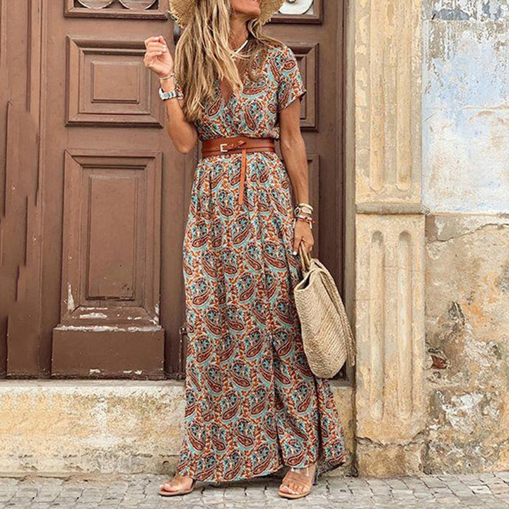 Miracle | Robe Maxi Bohème à Motif Paisley pour Femme