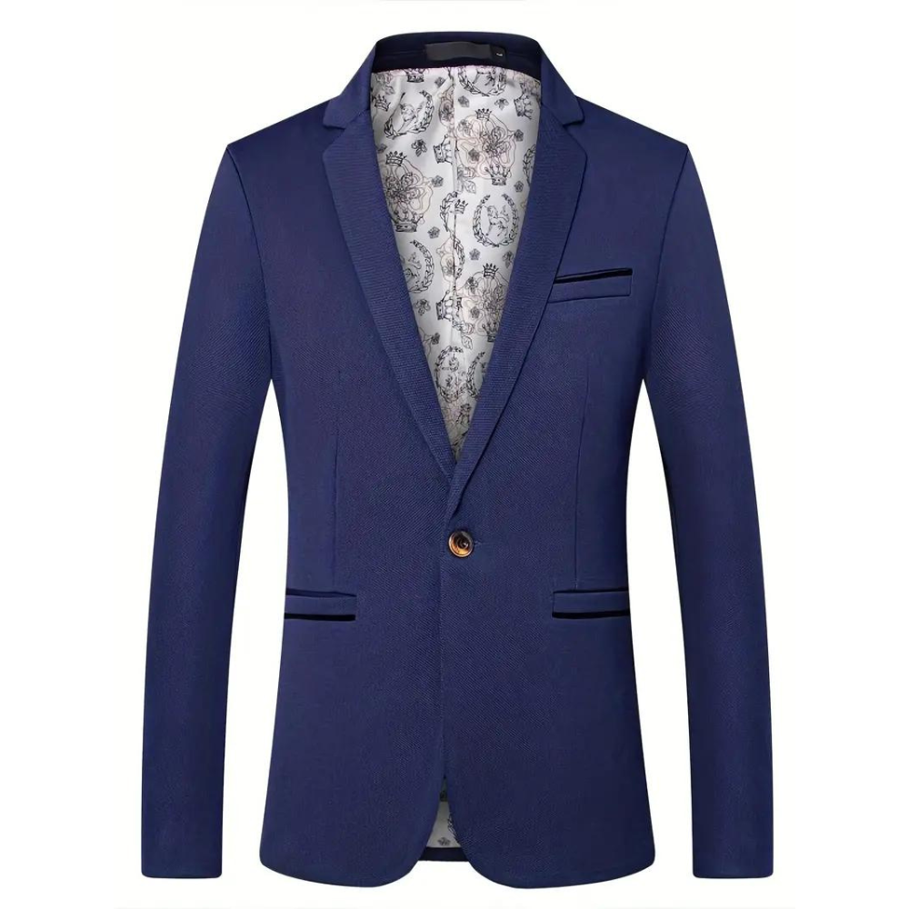 Sultan | Blazer élégant slim-fit avec col à revers pour hommes