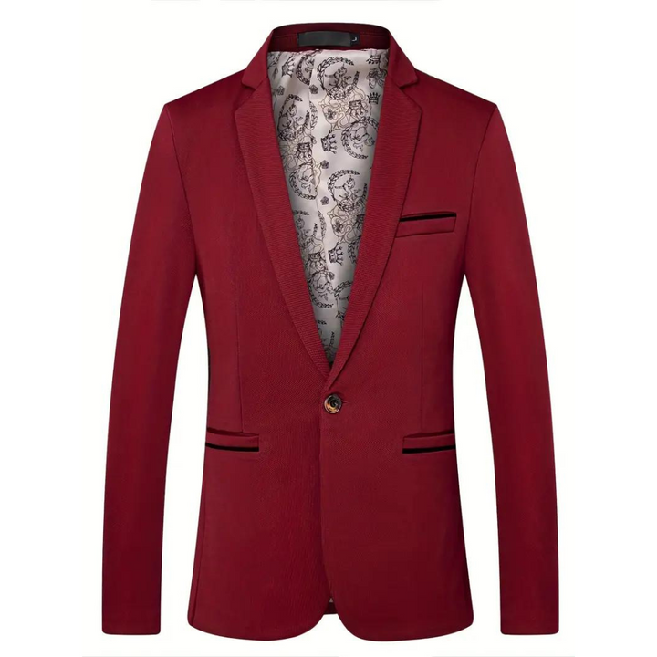 Sultan | Blazer élégant slim-fit avec col à revers pour hommes