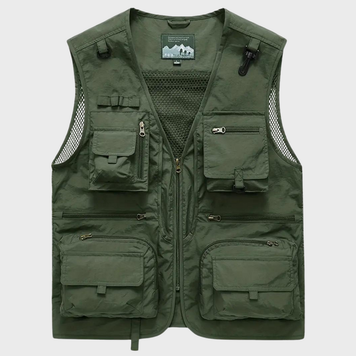 Troels | Gilet Cargo Respirant à Multi-Poches pour Homme