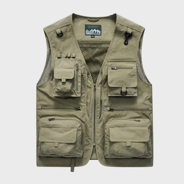 Troels | Gilet Cargo Respirant à Multi-Poches pour Homme