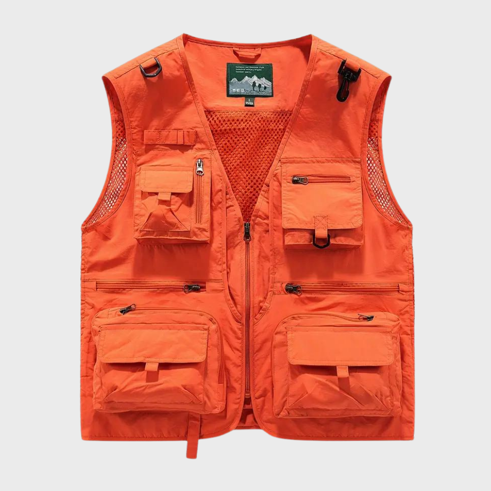 Troels | Gilet Cargo Respirant à Multi-Poches pour Homme