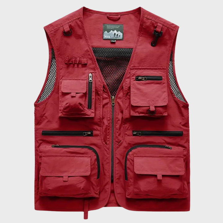 Troels | Gilet Cargo Respirant à Multi-Poches pour Homme