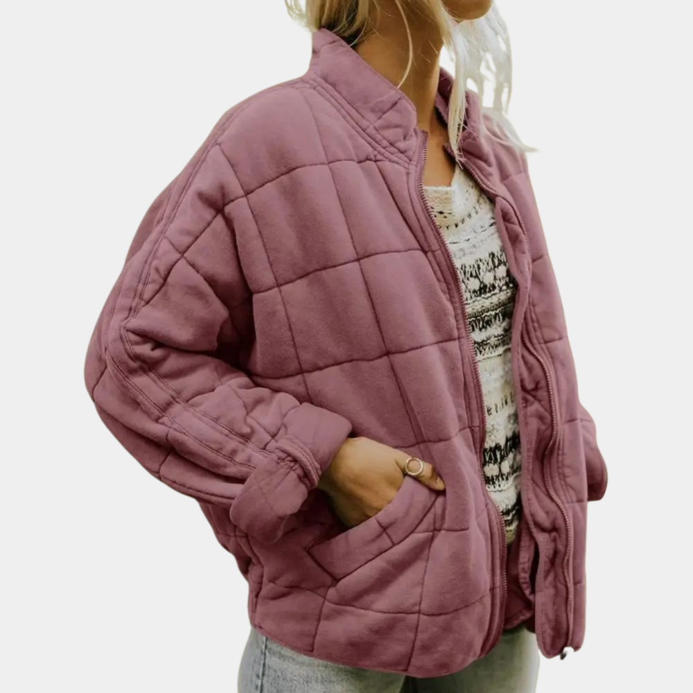 Nellie | Veste Douce à Capuche avec Fermeture Éclair pour Femmes