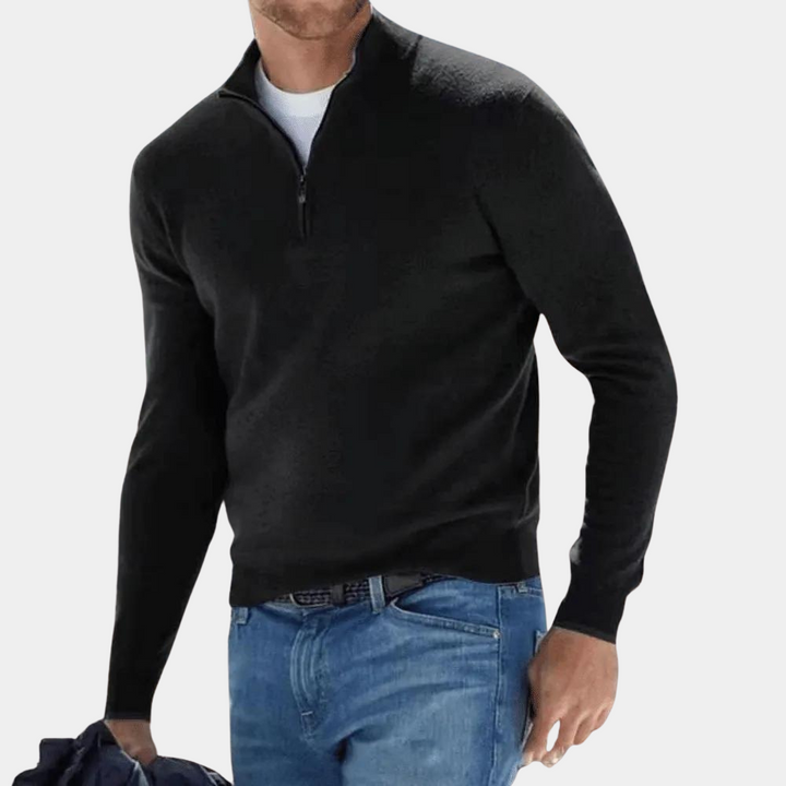 Dillon | Pull demi-zip classique pour homme