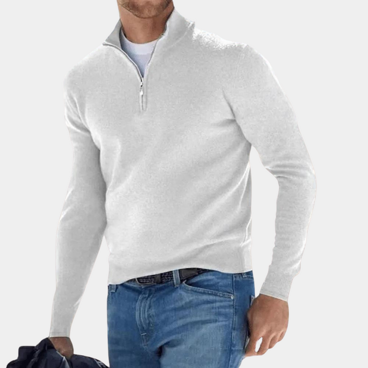 Dillon | Pull demi-zip classique pour homme