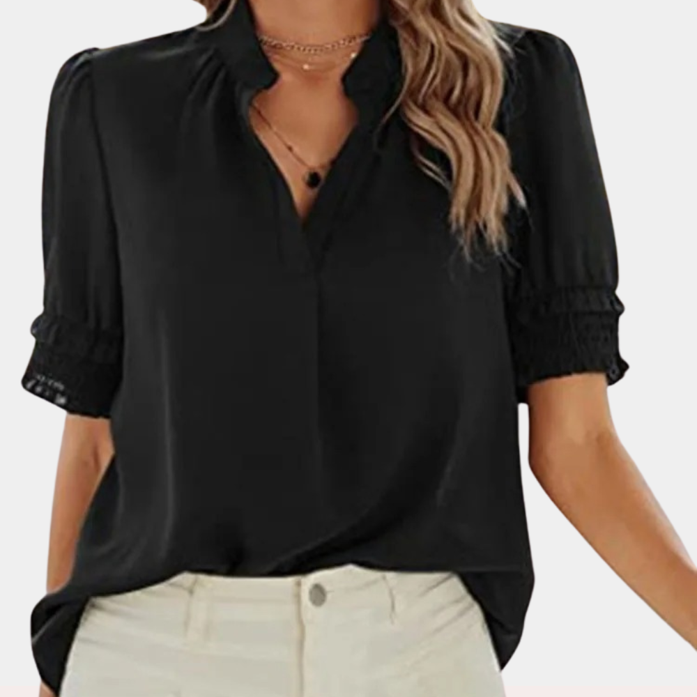 Jazlyn | Blouse Basique à Col en V pour Femme