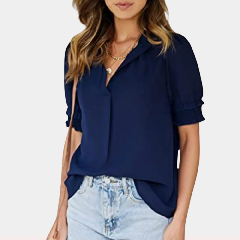 Jazlyn | Blouse Basique à Col en V pour Femme