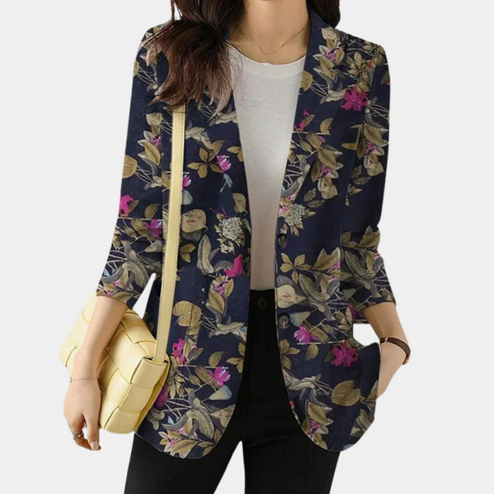 Marianna | Blazer à Fleurs au Charme Bohème Rétro pour Femmes