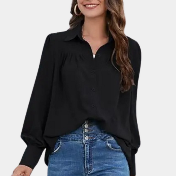 Vera | Blouse Plissée à Manches Longues pour Femme