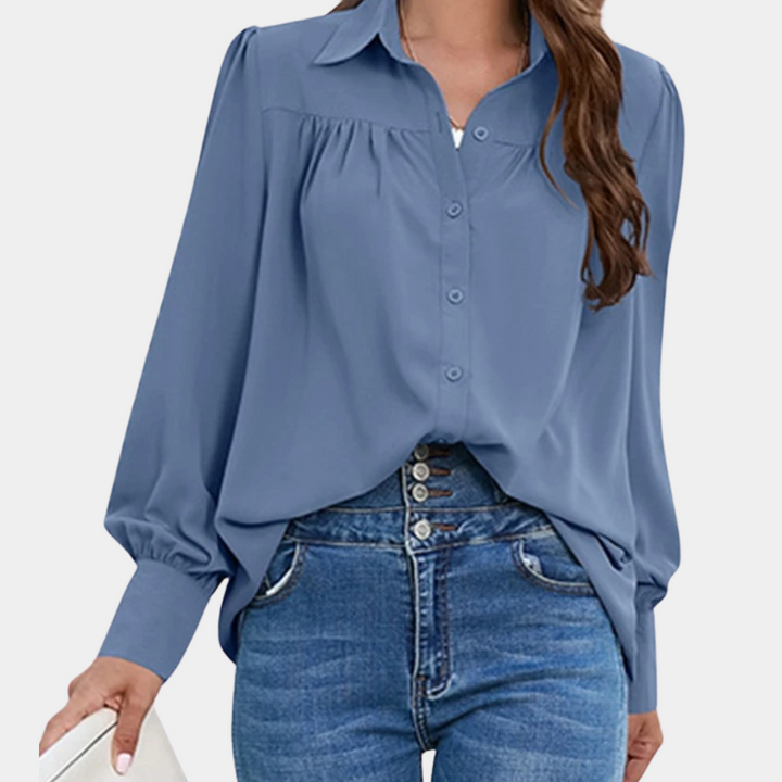 Vera | Blouse Plissée à Manches Longues pour Femme