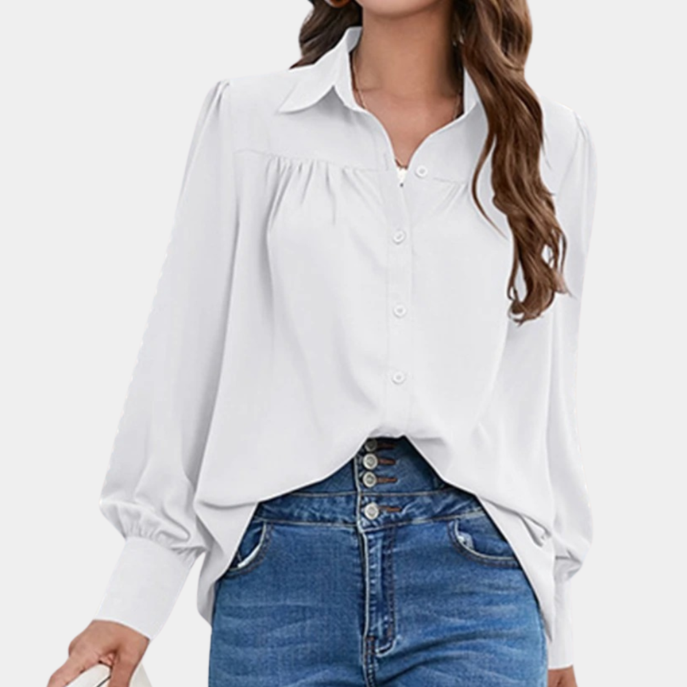 Vera | Blouse Plissée à Manches Longues pour Femme