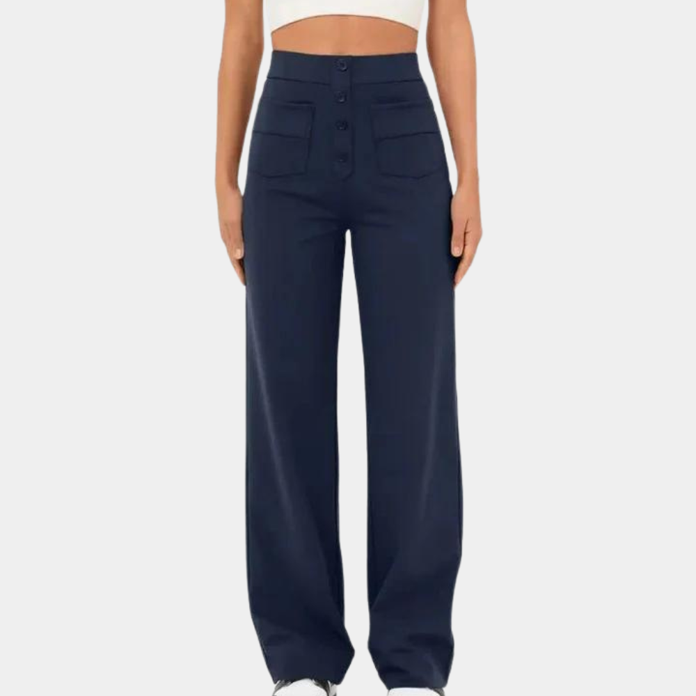 Anouk | Pantalon décontracté taille haute élastique pour femmes