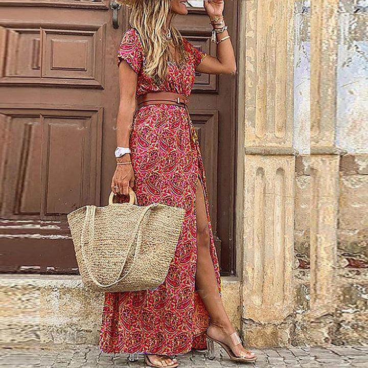 Miracle | Robe Maxi Bohème à Motif Paisley pour Femme