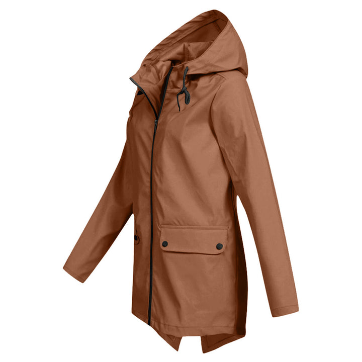 Stacy | Manteau de pluie long avec capuche pour femmes