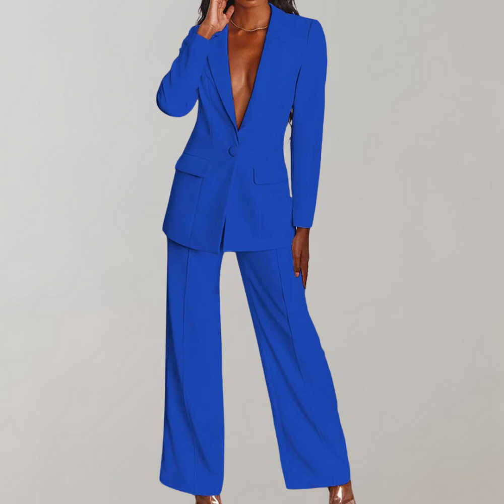 Evalina | Ensemble élégant de blazer et pantalon pour femmes