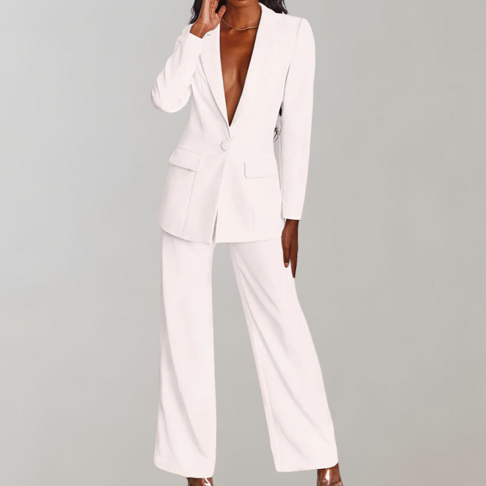 Evalina | Ensemble élégant de blazer et pantalon pour femmes