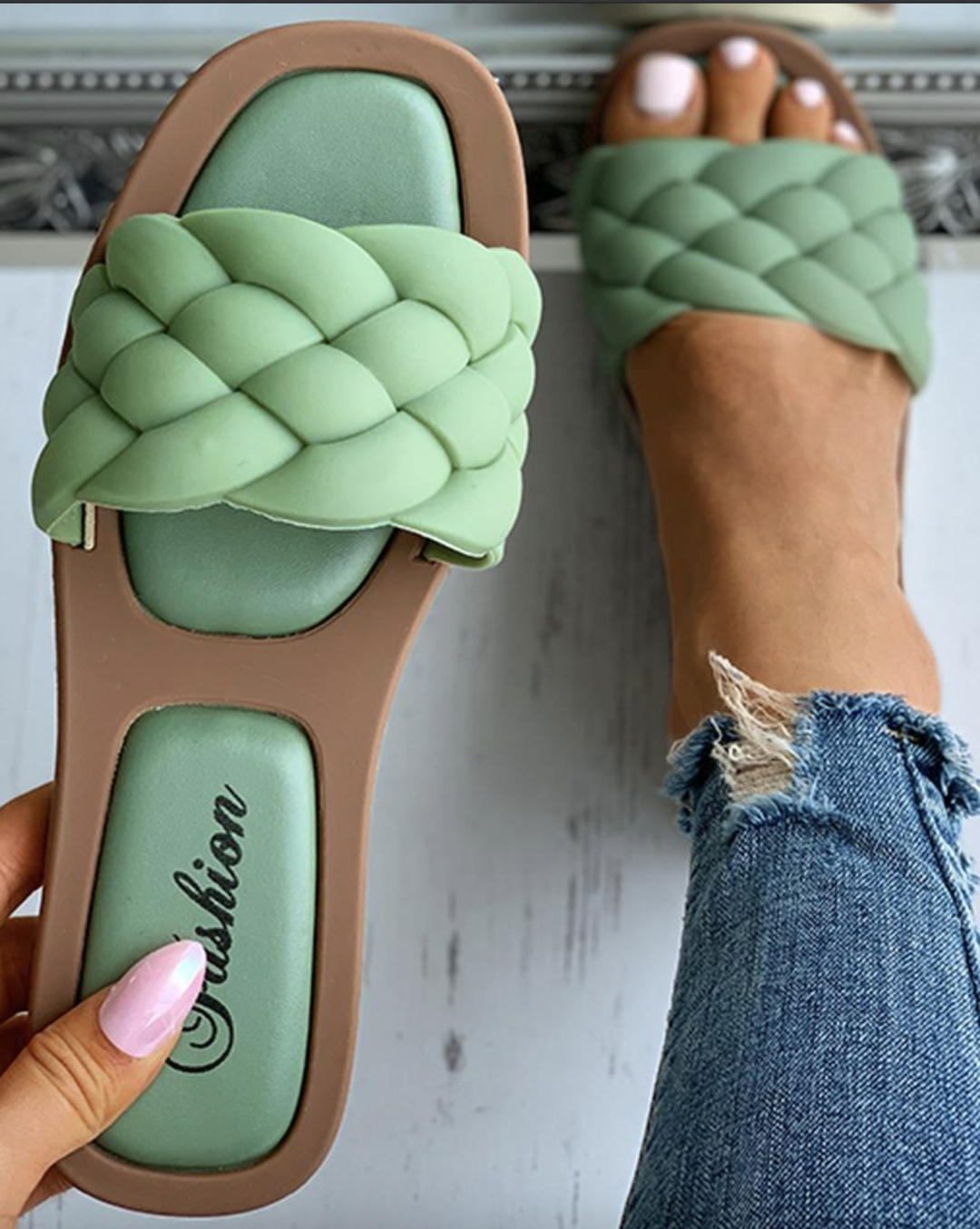 Delphine | Sandales Slippers pour Femmes