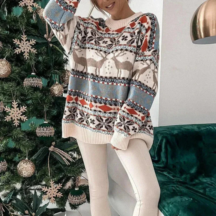 Borna | Pull de Noël Festif pour Femme pour un Style Hivernal Douillet